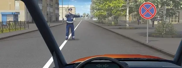 Вопрос 6: Должны ли Вы остановиться по требованию регулировщика в указанном им месте?