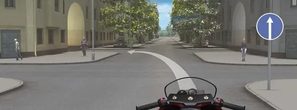 Вопрос 2: Можно ли Вам за перекрёстком въехать во двор?
