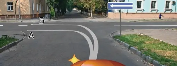 Вопрос 8: По какой траектории Вам разрешается выполнить поворот налево?
