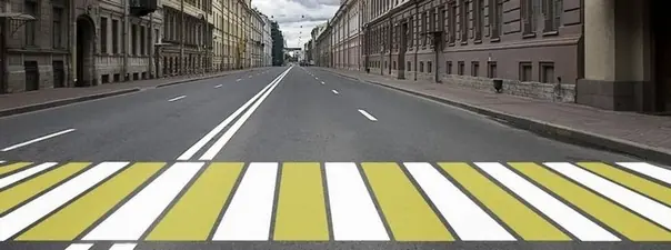 Вопрос 5: Какой пешеходный переход обозначает данная разметка?