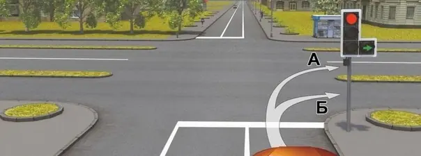 Вопрос 6: Вам можно продолжить движение: