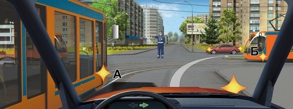 Вопрос 13: Как Вам следует поступить при повороте направо?