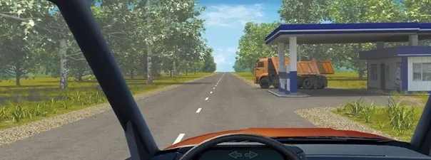 Вопрос 8: Должны ли Вы уступить дорогу грузовому автомобилю в данной ситуации?