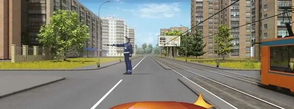 Вопрос 13: Как Вам следует поступить при повороте направо?
