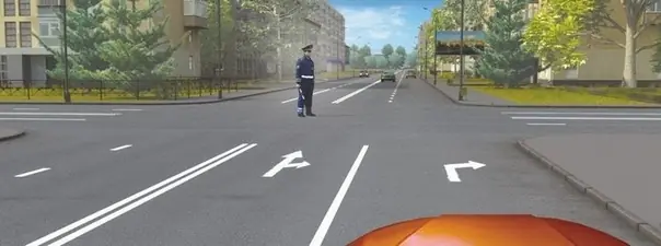 Вопрос 6: Вам можно продолжить движение: