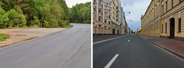 Вопрос 1: На каком рисунке изображён перекрёсток?