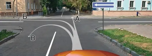 Вопрос 4: Вам разрешается движение: