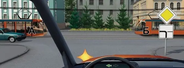 Вопрос 15: Кому Вы обязаны уступить дорогу при повороте налево?