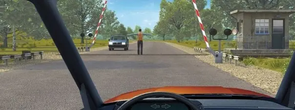 Вопрос 16: Разрешено ли Вам проехать железнодорожный переезд?