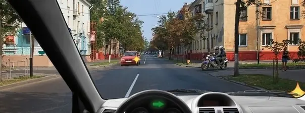 Вопрос 14: Вы намерены повернуть направо. Ваши действия?