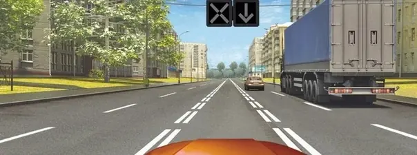 Вопрос 5: Если реверсивные светофоры выключились, Вам следует: