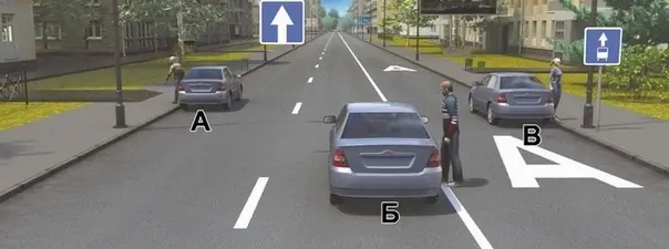 Вопрос 16: Кто из водителей правильно остановился для высадки пассажиров?