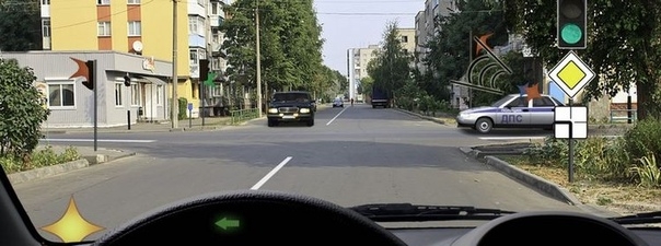 Вопрос 13: Как Вам следует поступить при повороте налево?