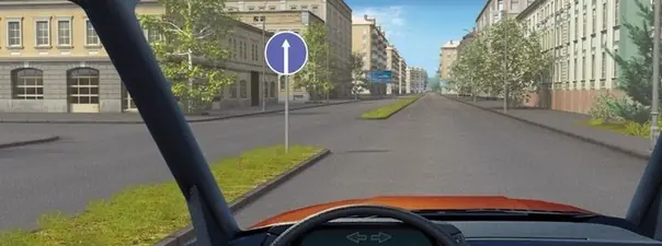 Вопрос 2: Вам разрешено продолжить движение на перекрёстке?