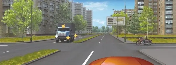 Вопрос 14: При движении прямо Вы: