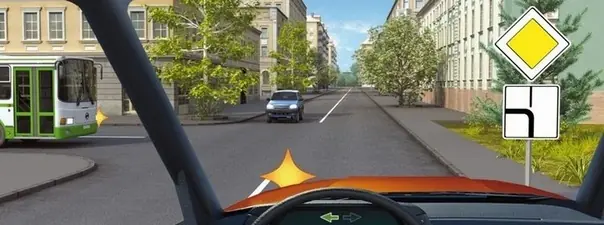 Вопрос 15: Кому Вы обязаны уступить дорогу при повороте налево?