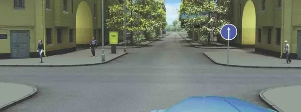 Вопрос 2: В какой из дворов Вам можно въехать в данной ситуации?