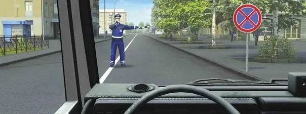 Вопрос 6: Должны ли Вы остановиться по требованию регулировщика в указанном им месте?