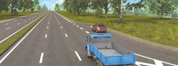Вопрос 9: Водитель грузового автомобиля в данной ситуации: