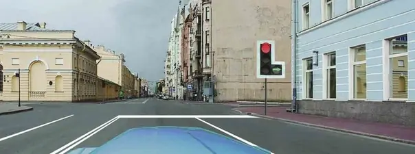 Вопрос 8: Разрешено ли Вам выполнить поворот направо в данной ситуации?