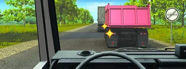 Вопрос 11: Можно ли Вам начать обгон грузового автомобиля в данной ситуации?