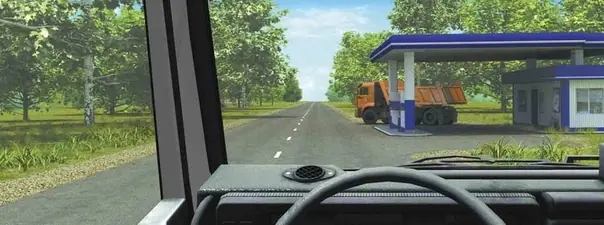 Вопрос 8: Должны ли Вы уступить дорогу грузовому автомобилю в данной ситуации?