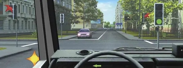 Вопрос 13: Как Вам следует поступить при повороте налево?