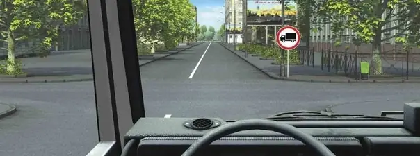 Вопрос 3: Разрешается ли Вам продолжить движение в прямом направлении на транспортном средстве подкатегории «С1» без прицепа?