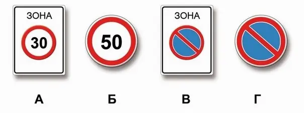 Вопрос 4: Действие каких знаков из указанных распространяется только до ближайшего по ходу движения перекрестка?